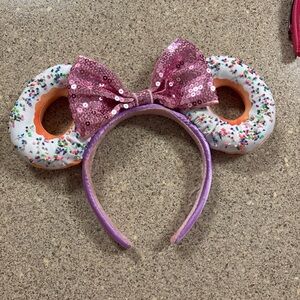 Disney Pink Sequin Donut Ears Headband